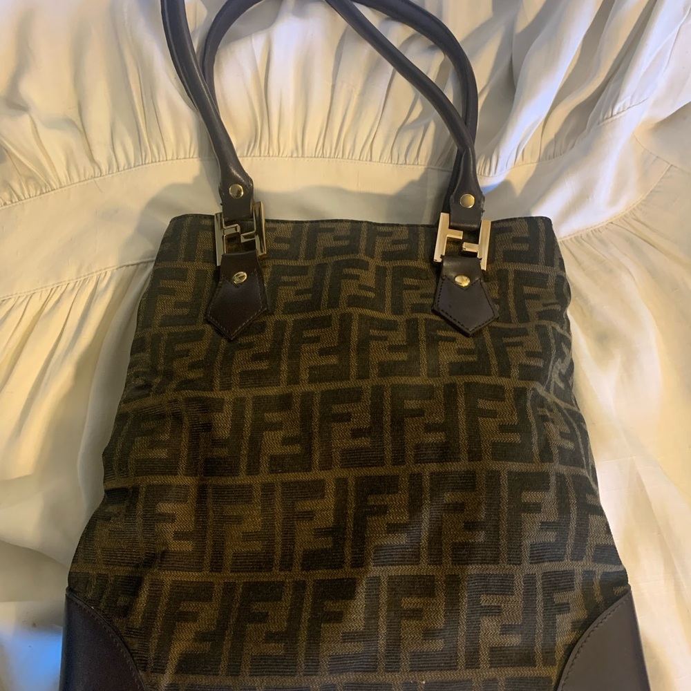 Fendi Brown Monogram Shoulder Bag